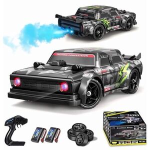 1/16 RC Drift Car, 35KM/H 4WD High Speed Remote Control Car with 380 Motor, Two